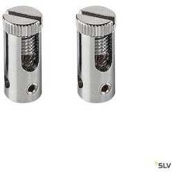 TENSEO, alimentation, intérieur, pour câble tendu T.B.T, chrome, 2 pièces