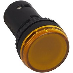Voyant monobloc avec LED intégrée IP69 Osmoz complet - jaune - 24V~ ou 24V