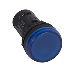 Voyant monobloc avec LED intégrée IP69 Osmoz complet - bleu - 24V~ ou 24V