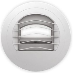 Bouche d'extraction autoréglable 20/75 m3/h, avec manchette à joint D 125 mm