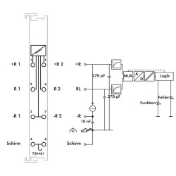 Borne 2 entrées analogiques Pt100 - 2/3 fils