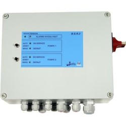 Coffret de gestion deux pompes de relevage BSR-2 Mono 6.3/10A.
