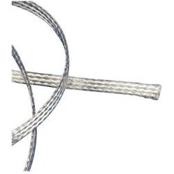 Tresse plate en bobine, cuivre étamé, 25 mm²