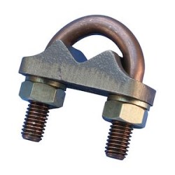 Piquet de terre rond, étrier en U, type E, 5/8' dia, 14,2 mm dia, 12 mm, 4, 10M