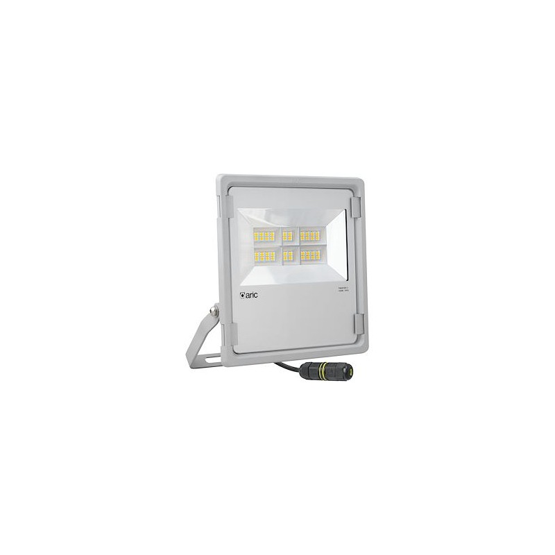 TWISTER 3 - Proj. Ext. IP65 IK08, gris, 90DEG LED intégré 100W 3000K 12000lm