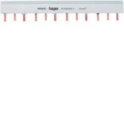 Barre de pontage 3P 63A languette 10mm² 24M