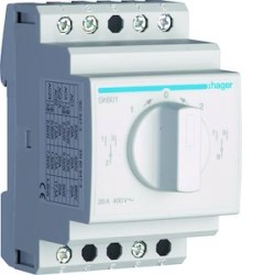 Inverseur bipolaire 2 contacts NO-NF 20A