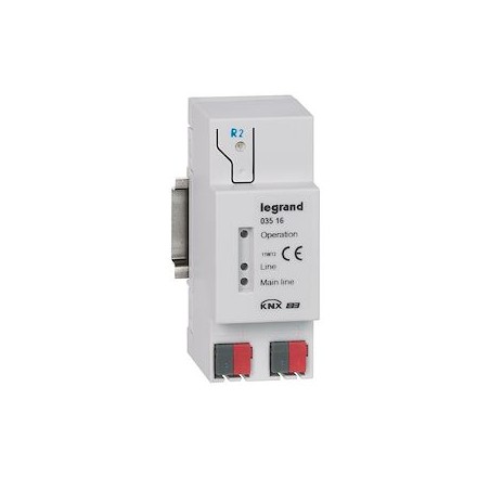 Coupleur de ligne - pour ligne BUS/KNX - 2 modules