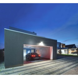 TWISTER 3 - Proj. Ext. IP65 IK08, gris, 90DEG LED intégré 100W 3000K 12000lm