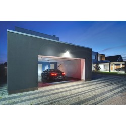 TWISTER 3 - Proj. Ext. IP65 IK08, gris, 90DEG LED intégré 100W 3000K 12000lm