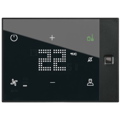Thermostat tactile Ux One 230V chauffage et clim hôtel saillie personnalisable