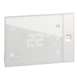 Thermostat tactile Ux One 230V chauffage et clim hôtel encastré personnalisable