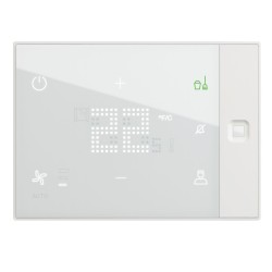 Thermostat tactile Ux One 230V chauffage et clim hôtel encastré personnalisable