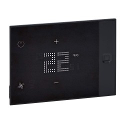 Thermostat tactile Ux One 230V chauffage et clim hôtel encastré personnalisable