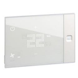 Thermostat tactile Ux One 230V chauffage et climatisation hôtel saillie - blanc
