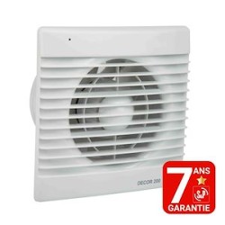 Aérateur extra-plat, 185 m3/h, 20W, clapet anti-retour, D 120 mm