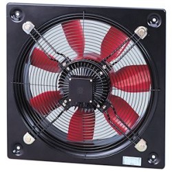 Ventilateur mural, hélice alu, 16 720 m3/h, 4 pôles, monophasé 230V, D 630 mm