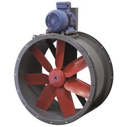 Extracteur hélicoïde tubulaire haute température 150°C, D 560 mm, 1,1 Kw