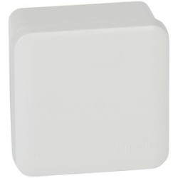 Boîte de dérivation carrée pour presse-étoupe Plexo gris -face lisse -80x80x45mm