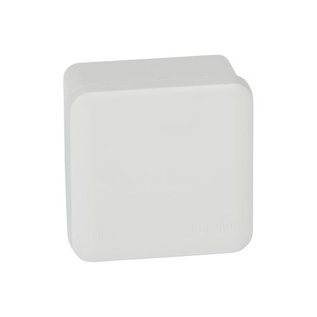 Boîte de dérivation carrée pour presse-étoupe Plexo gris -face lisse -80x80x45mm