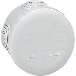 Boîte de dérivation ronde Plexo D70mm hauteur 45mm - gris RAL7035