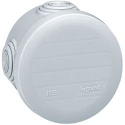 Boîte de dérivation ronde Plexo D70mm hauteur 45mm - blanc RAL9010