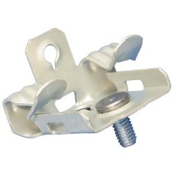 Attache à frapper, montage par le bas, acier ressort, rebord 3-8 mm, vis 11 mm