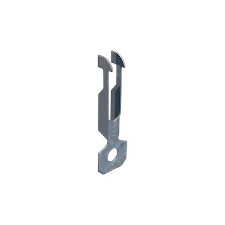 Support en V de câble pour plafonds trapéz., acier ressort, trou 7 mm non fileté