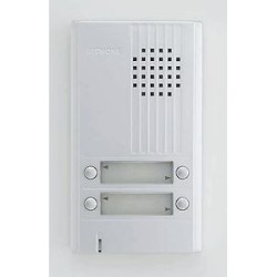 Platine saillie 4 bouton avec Façade aluminium. épaisseur 22mm.