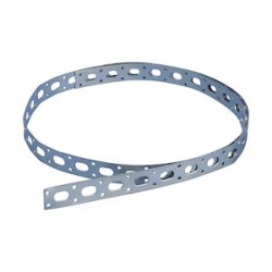 Bande perforée BP à bord droit, charge légère, 17 mm x 0,6 mm, 3 mm Trou