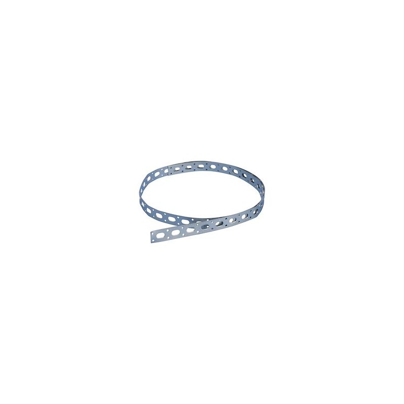 Bande perforée BP à bord droit, charge légère, 25 mm x 0,8 mm, 4 mm Trou