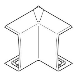 Angle intérieur Variasouple +ou-7DEG pour moulure Keva 32mmx12mm -PVC Brun