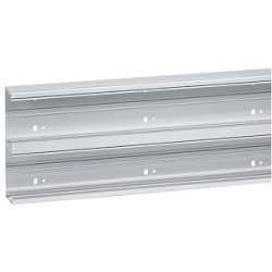 Goulotte Logix Universel - 190x50mm - 2 compartiments - Sans couvercle-Aluminium