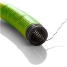 Conduit DuoGliss tube D40mm avec tire-fils pour courants faibles RAL6029
