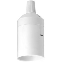 Douille bout de câble culot E27 sans bague avec serre-câbles 4A 100W