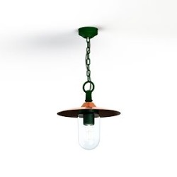 Suspension Montana N°1 clair Dôme cuivre vernis- Vert Anglais 019