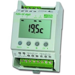 T2S + 2C Digit Thermostat électronique modulaire 2 étages + 2 seuils