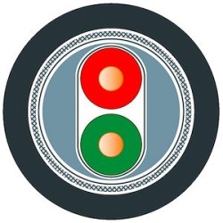 Câble fast-connect (hors zone EExI) noir Profibus PA au mètre