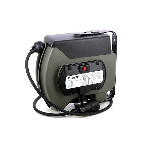 Enrouleur à rappel automatique - 10 m de câble 3G 1,5mm²