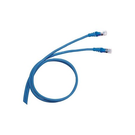 Cordon pour équipement multimédia 2 embouts RJ45 - longueur 2m