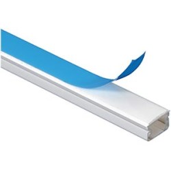 Guide-câbles blanc 1 câble pour câbles D3mm à D6mm - longueur 2,1m