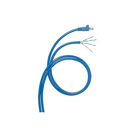Cordon RJ45/dégainé - Cat.6 - pour boîte de distribution zone - U/UTP - L. 20 m