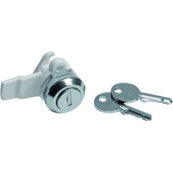 Serrure à clé livrée avec 2 clés pour condamner les trappes d'accès GTL