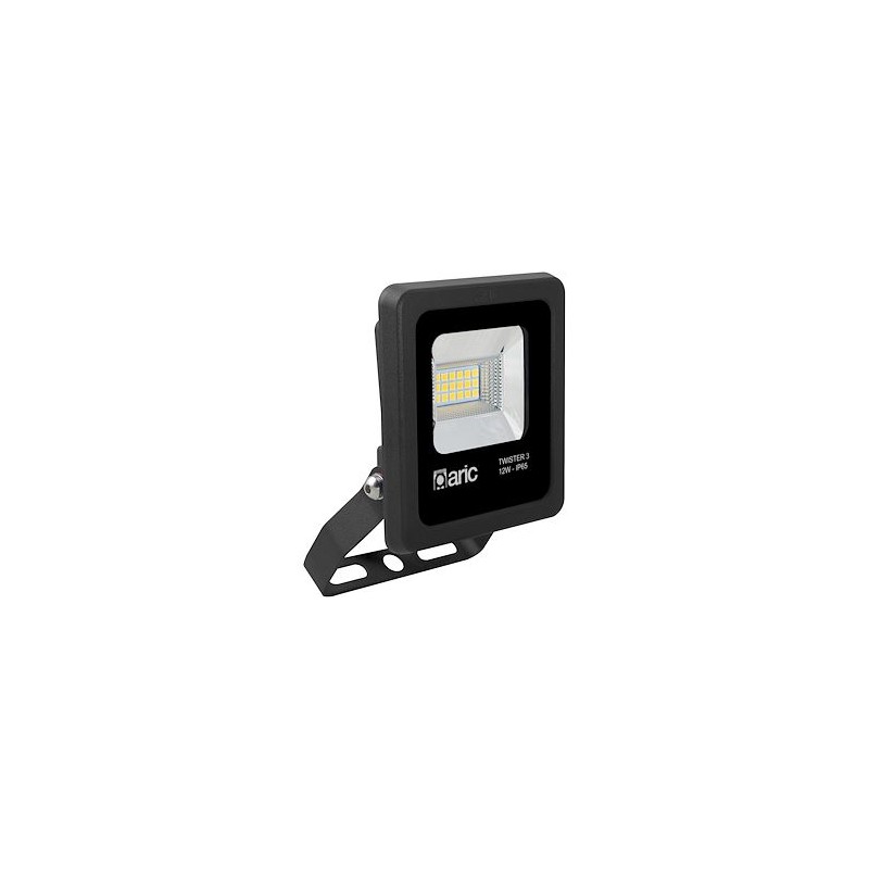 TWISTER 3 - Proj. Ext. IP65 IK08, noir, 90DEG LED intégré 12W 3000K 1450lm