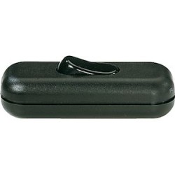 Interrupteur 2A bipolaire bifilaire noir EAN