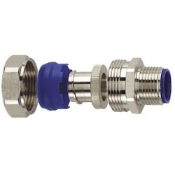 Raccord CAPRIROK - taille 12 - ISO 16 - laiton nickelé - IP67