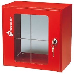 Boiter vitré en acier 250x250X150 avec Serrure +Verre dormant