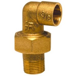 Union coudé à souder 98GCU D14 - 1/2'M Raccord LAITON Fer Cuivre