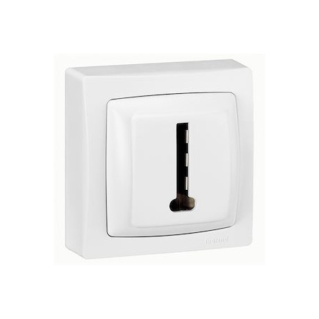 Prise téléphone 8 contacts Appareillage saillie complet - blanc