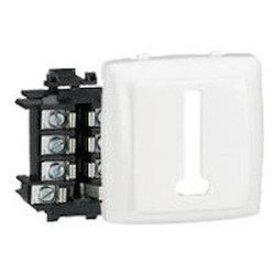 Prise téléphone 8 contacts Appareillage saillie composable - blanc